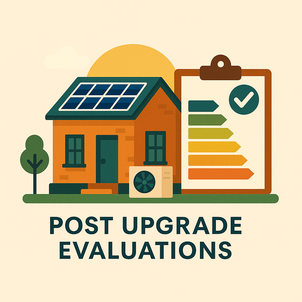 Updated home with solar panels and improved energy efficiency rating after upgrades